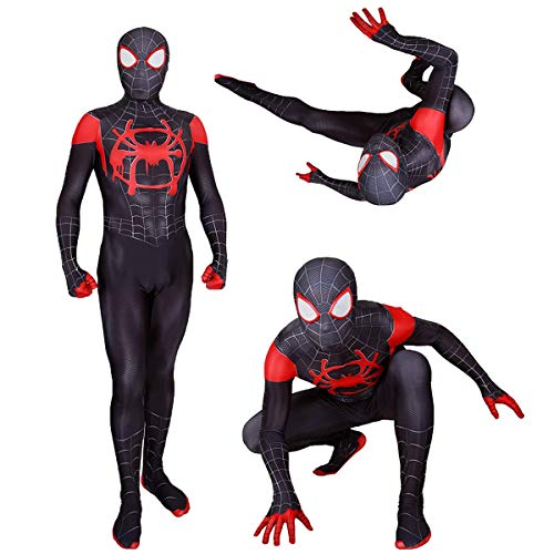 HTLXHC Disfraz de Spiderman para niños Unisex Traje de superhéroe infantil Spiderman Regreso a casa Halloween Carnaval Cosplay Fiesta Disfraces Spandex / Lycra Impresión 3D Spiderman para, A, M