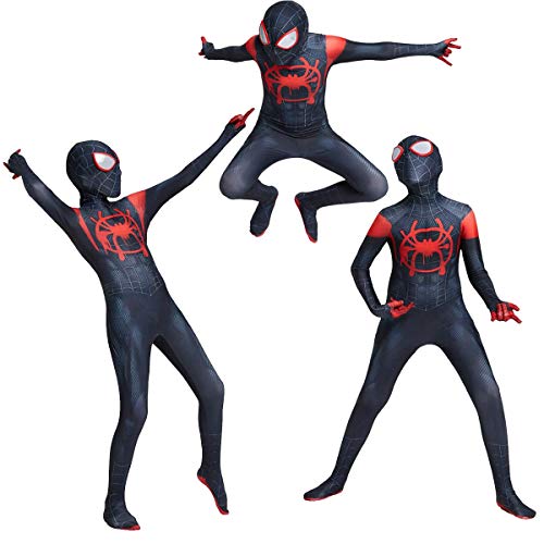 HTLXHC Disfraz de Spiderman para niños Unisex Traje de superhéroe infantil Spiderman Regreso a casa Halloween Carnaval Cosplay Fiesta Disfraces Spandex / Lycra Impresión 3D Spiderman para, A, M
