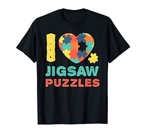 I Love Heart Jigsaw Puzzles - Puzzle Lover Camiseta