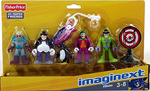 Imaginext Juego de muñecos, de Fisher Price, diseño de los Villanos y Enemigos de Batman, Comodín y Enigma