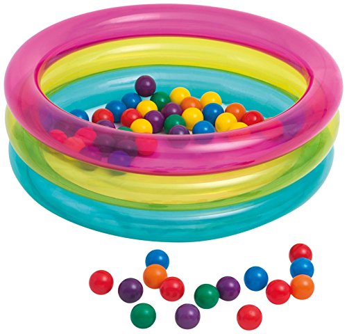 Intex 48674NP - Piscina de bolas hinchable con 50 bolas de colores