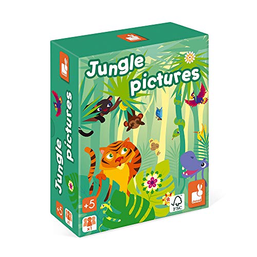 Janod - Jungle Pictures - Juego de Mesa Infantil - Juego de Educación Lúdico Educativo - Certificado FSC - A partir de 5 Años , J02642