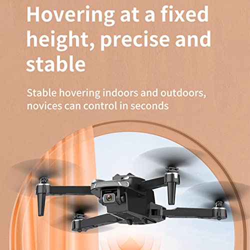 Jeankak 2,4Ghz Plegable Dron Cuadricóptero, Ultraligero Drones Inteligentes con Cámara Dual 4K Y Luces LED, Retorno Automático a Casa, Principiantes Zumbido para Tiro Al Aire Libre