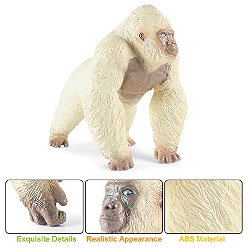 JOKFEICE Figuras de animales de plástico King Kong Animales Modelo de acción Ciencia Proyecto de aprendizaje, juguetes educativos, regalo de cumpleaños, decoración de tartas, para niños