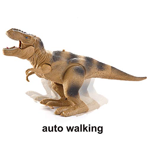 JOYIN 2 Dinosaurio Realista Caminando T-Rex Juguete electrónico y Triceratops con Sonidos rugientes