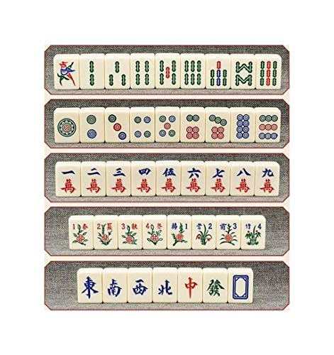JRZTC Mahjong Set, Mahjong Tiles, Travel and Leisure Home Desktop Entertainment Mahjong