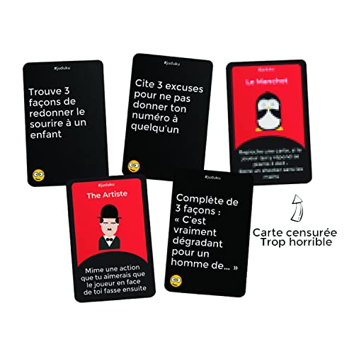 JUDUKU Juego de mesa de La Fesse Cachée - 480 cartas fabricadas en Francia