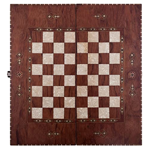 Juego de Backgammon, Tavla, Tric Trac, 50 x 23 cm