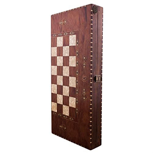 Juego de Backgammon, Tavla, Tric Trac, 50 x 23 cm