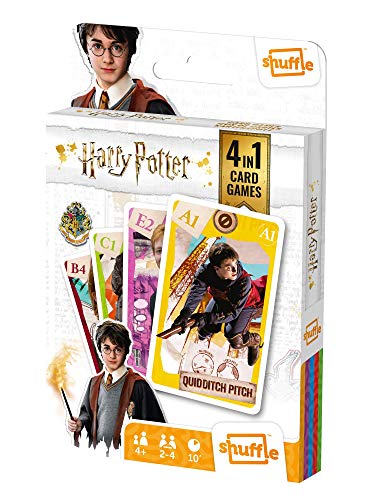 Juego de Cartas 5th Panel Harry Potter (versión española) - Baraja de Cartas con 4 Juegos de Snap, Familias, Parejas y Juego de Acción