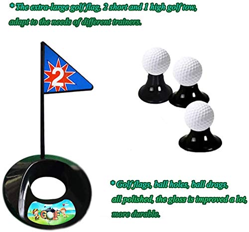 Juego de pelotas de golf Pro para niños pequeños, de metal, con banderas, pelotas de práctica deportivas, juego de golf de 24 pulgadas, entrenamiento de 17 unidades con mochila