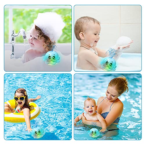 Juguetes de Baño, Juguetes Niños para Bebe 6-12 Meses 1 2 3 4 Años, Pulpo Agua Piscina Juguetes Regalos Baby Bath Toys (Rosado)