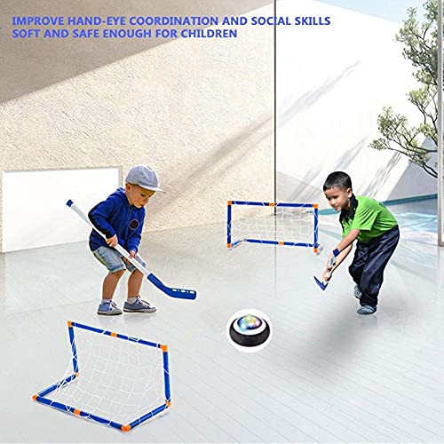 Juguetes eléctricos de hockey sobre hielo, juego de juguetes de hockey flotante Juegos de interior Deportes al aire libre Juego de pelota para niño niña Mejor regalo(Suspensión Hockey sobre hielo)