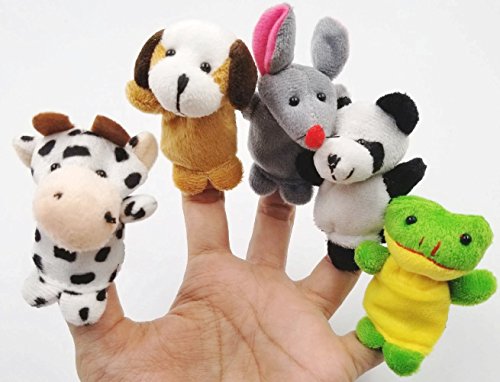 JZK 11 Marionetas Dedo Animales Dedos títeres Animal Juguetes pequeños Juguetes de Peluche para niños favores Partido Fiesta cumpleaños Rellenos Bolsas Regalo