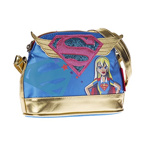KARACTERMANIA DC Super Hero Girls Supergil Bolso Bandolera, 20 cm, Azul