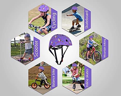 KIDDIMOTO Casco Bicicleta Completamente Ajustabl - Bici Casco para Infantil y Niños para Patinete, Ciclismo, Scooter, Bicicleta de Equilibrio y Monopatin - Llama - S (48-53cm)