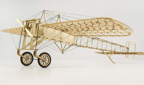 Kit de Aviones Modelo Blériot XI de Madera para Bricolaje, Kits de Aviones de Madera Cortados con Láser para Construir para Adultos