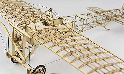 Kit de Aviones Modelo Blériot XI de Madera para Bricolaje, Kits de Aviones de Madera Cortados con Láser para Construir para Adultos