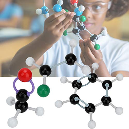 Kit de estructura de modelo molecular de química de 267 piezas Kit de estructura inorgánica orgánica de átomo conjunto de enlace de átomo para enseñar a estudiantes y profesores