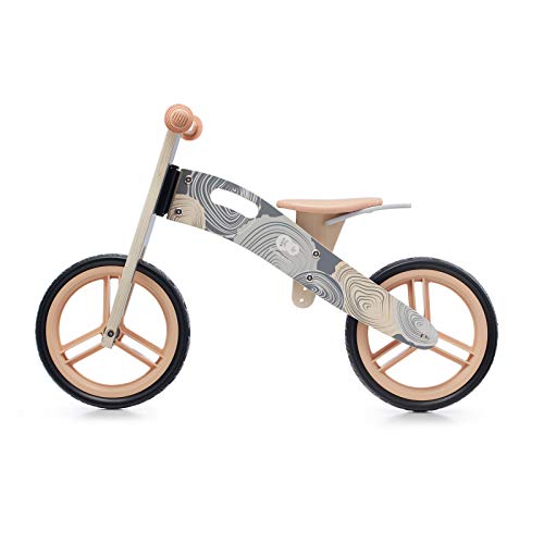 kk Kinderkraft Kinderkraft Bicicleta sin Pedales Runner, Ligera, Ajustable, 12 Pulgadas, Gris, Unisex-Baby, 1 Unidad (Paquette de 1)