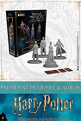 KNIGHT MODELS Juego de Mesa - Miniaturas Resina Harry Potter Muñecos Game: President Picquery & Aurors Version Inglesa