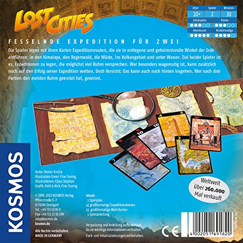 KOSMOS - Juego de Tablero Lost, 2 o más Jugadores (691820) (versión en alemán)