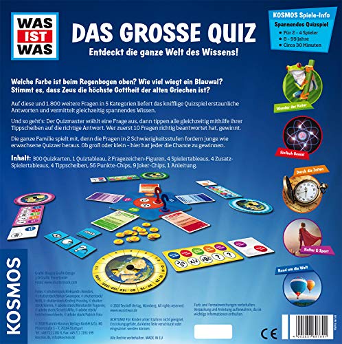 Kosmos Spiele 697891 Was ist Was- Juego de Mesa (Contenido en alemán)