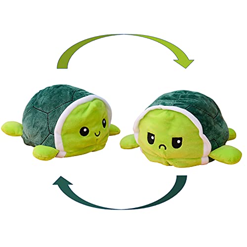 KUNSTIFY Tortuga de peluche para niñas, mujeres y niños, para expresar el humor, regalo para novia, tortuga verde