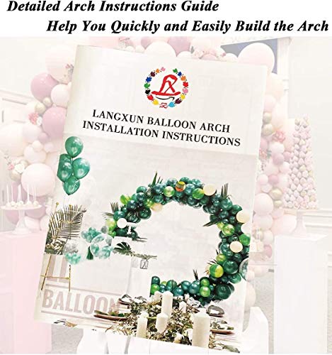 LANGXUN Kit de decoración de arco de globo redondo de metal de gran tamaño, para decoración de bodas, decoración de fiestas de cumpleaños (2.2M(7.2 FT) ORO)