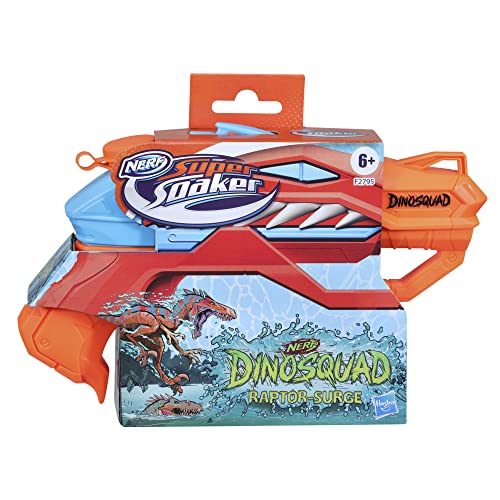 Lanzador de Agua Nerf Super Soaker DinoSquad Raptor-Surge - Lanzador para Juegos acuáticos