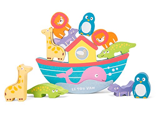 Le Toy Van - Juguete Educativo de Madera de balanceo de Arca apilable | Baby Sensory Montessori Juguete de Aprendizaje para niños pequeños - Adecuado para más de 12 Meses
