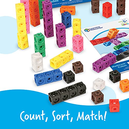 Learning Resources Grandes constructores Cubos Mathlink, Color (LER9291)