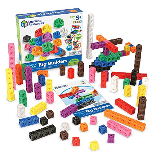 Learning Resources Grandes constructores Cubos Mathlink, Color (LER9291)