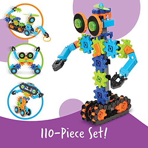 Learning Resources- Robots en Movimiento Gears, Stem, Juguete, Engranajes de Robot, niños de 5+ años de Edad (LER9228)