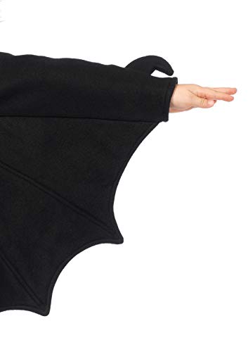 Leg Avenue- Batman Murciélago Niñas, Color negro, Medium (122-128 cm de altura) (C4910002001)