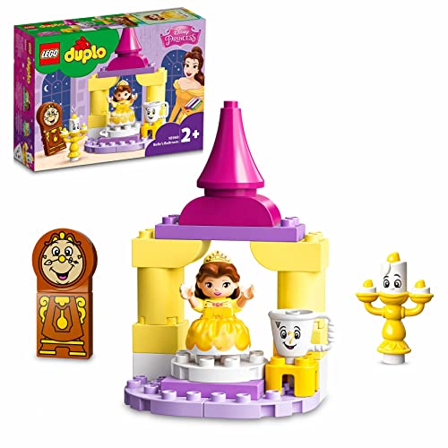 LEGO 10960 Duplo Disney Princess Salón de Baile de Bella, Set para Bebés con Chip de La Bella y la Bestia, Juguete para Niños 2 Años