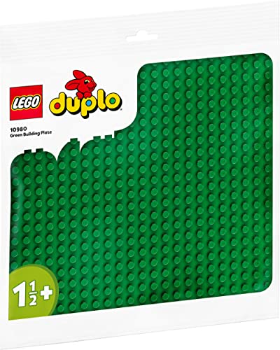 LEGO 10980 Duplo Base de Construcción Verde, Placa Tablero de Construcción y Expansión para Niños Pequeños