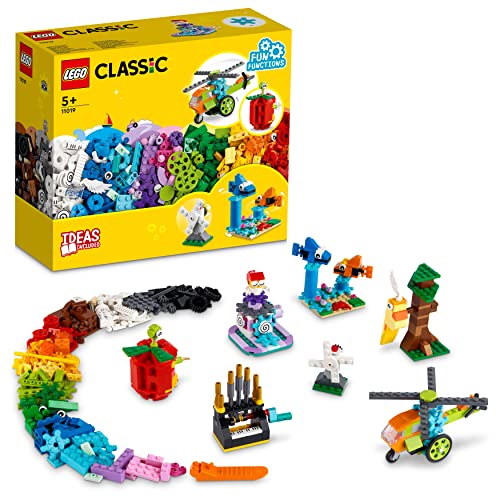 LEGO 11019 Classic Ladrillos y Funciones, Caja para Hacer Construcciones, Set de 7 Mini Figuras para Niños