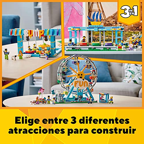 LEGO 31119 Creator 3en1: NoriaSet de Construcción para Niños 9 años con Coches De Choque de Juguete