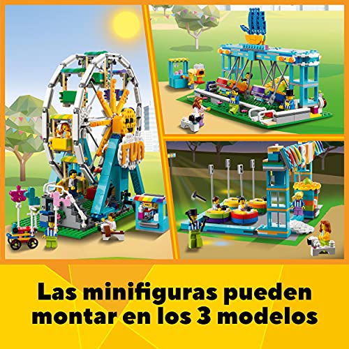 LEGO 31119 Creator 3en1: NoriaSet de Construcción para Niños 9 años con Coches De Choque de Juguete