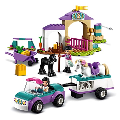 LEGO 41441 Friends Entrenamiento y Remolque EcuestreJuguete de Construcción para Niños 4 años con Figura de Caballo