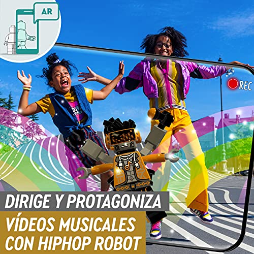 LEGO 43107 VIDIYO Hiphop Robot Beatbox Creador de Vídeos Musicales Juguete Realidad Aumentada App Set con Mini Figura