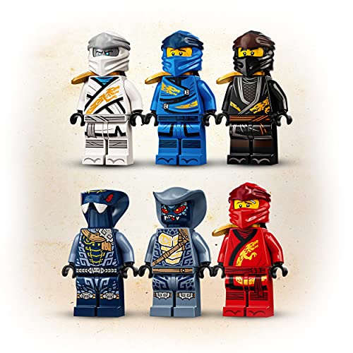 LEGO 71739 Ninjago Vehículo de Asalto Ultrasónico 4en1, Juguete de Construcción, Moto, Avión o Coche Todoterreno de los Ninja