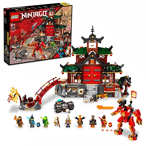 LEGO 71767 Ninjago Templo Dojo Ninja, Set con Figuras de Lloyd, Kai y Serpiente para Niños 8 Años con Bandera Coleccionable