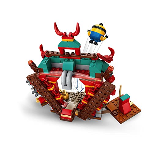 LEGO 75550 Minions El Origen de GRU, Duelo de Kung-fu de los Minions, Templo de Juguete para Construir con Mini Figuras
