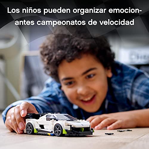 LEGO 76900 Speed Champions Koenigsegg Jesko, Coche Deportivo de Juguete para Construir con Mini Figura de Piloto de Carreras