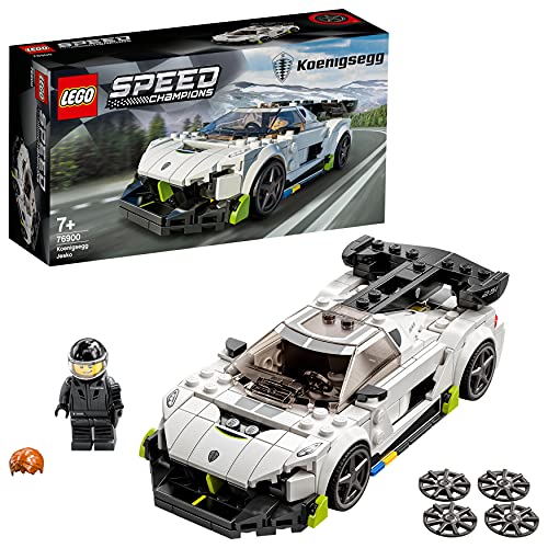 LEGO 76900 Speed Champions Koenigsegg Jesko, Coche Deportivo de Juguete para Construir con Mini Figura de Piloto de Carreras