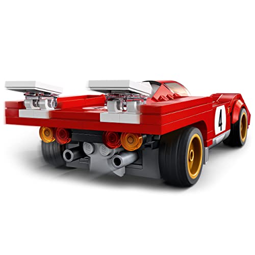 LEGO 76906 Speed Champion 1970 Ferrari 512 M, Coche de Carreras de Juguete para Niños, Deportivo Rojo con Mini Figura de Conductor, Colección 2022