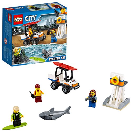 LEGO City - Guardacostas: Set de Introducción, Juguete de Construcción de Socorristas (60163)