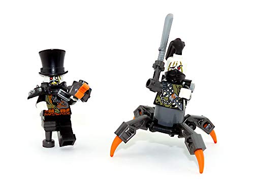 LEGO Ninjago - Juego de 2 figuras de hierro Barón y su amigo de cazadores sin patas con armas